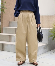 THE CRAFT CREW PRODUCTS（ザクラフトクループロダクツ）の「ハイウエストワイドイージータックカーブパンツ〈マシンウォッシャブル〉【THE CRAFT CREW PRODUCTS】（チノパンツ）」