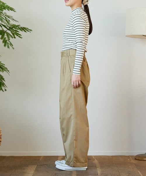 Tibi ティビ リブ折り返し ハイウエスト パンツ tibi（ティビ）の「【TIBI /ティビ】 BLACK DENIM SID JEAN