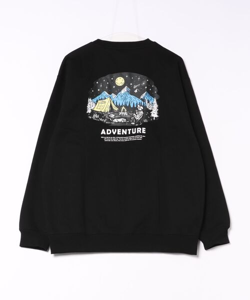 GERRY（ジェリー）の「GERRY / ジェリー 裏起毛 グラフィック バックプリント ワンポイント刺繍 スウェット アウトドアモチーフ（スウェット・メンズ・ブラック/アッシュグレー/ブラック系その他/ネイビー/マスタード/グレー系その他/ブラック系その他2・L/M/LL）」の10枚目の写真