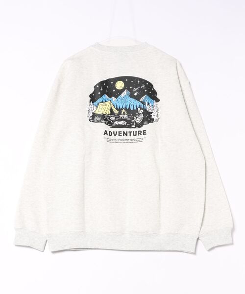 GERRY（ジェリー）の「GERRY / ジェリー 裏起毛 グラフィック バックプリント ワンポイント刺繍 スウェット アウトドアモチーフ（スウェット・メンズ・ブラック/アッシュグレー/ブラック系その他/ネイビー/マスタード/グレー系その他/ブラック系その他2・L/M/LL）」の11枚目の写真
