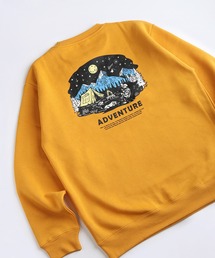 GERRY / ジェリー 裏起毛 グラフィック バックプリント ワンポイント刺繍 スウェット アウトドアモチーフ