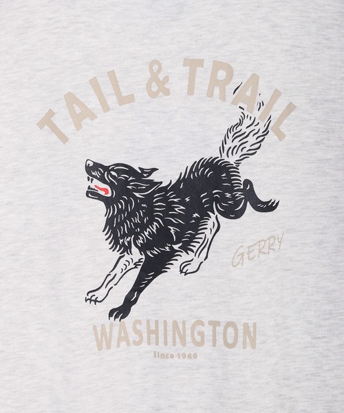 GERRY（ジェリー）の「GERRY 裏起毛 グラフィック バックプリント ワンポイント刺繍 スウェット ウルフ アウトドアモチーフ（スウェット・メンズ・ブラック/アッシュグレー/ブラック系その他/ネイビー・L/M/LL）」の21枚目の写真