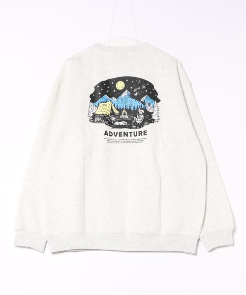 GERRY（ジェリー）の「GERRY / ジェリー 裏起毛 グラフィック バックプリント ワンポイント刺繍 スウェット アウトドアモチーフ（スウェット・メンズ・ブラック/アッシュグレー/ブラック系その他/ネイビー/マスタード/グレー系その他/ブラック系その他2・L/M/LL）」の16枚目の写真