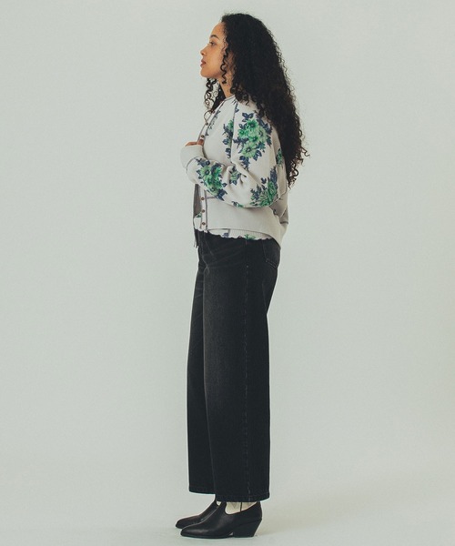 ROSE BUD（ローズバッド）の「(mag.by c)FLOWER PRINT WAFFLE CARDIGAN（カーディガン/ボレロ・レディース・オフホワイト/グレー・ONE SIZE）」の18枚目の写真