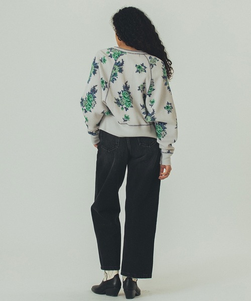 ROSE BUD（ローズバッド）の「(mag.by c)FLOWER PRINT WAFFLE CARDIGAN（カーディガン/ボレロ・レディース・オフホワイト/グレー・ONE SIZE）」の20枚目の写真