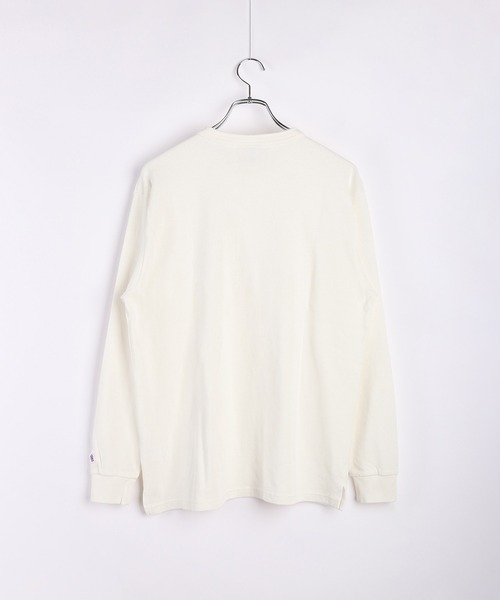 JEMORGAN(ジェーイーモーガン)の「JEMORGAN / ジェーイーモーガン ヘンリーネック ロンT 無地(Tシャツ/カットソー・メンズ・ブラック/ブルーグリーン/オフホワイト/ダークベージュ/パープル・M/L/XL)」の7枚目の写真
