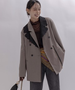 エイミーロウ  Eimee Law ドロストカラーモンスターコート ブラック EimeeLaw】2025 Pre-Spring Collection│1page｜通常価格と