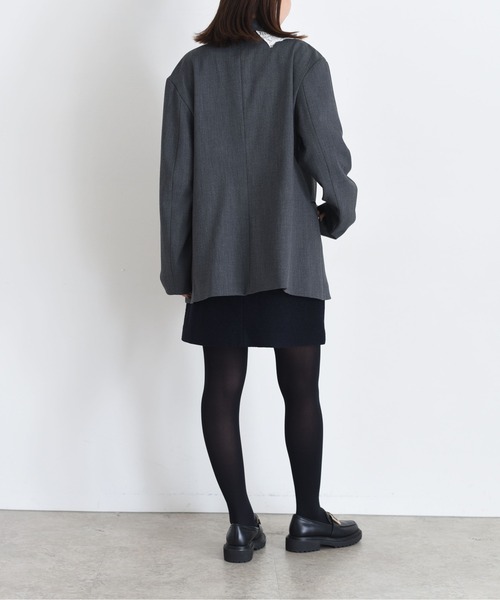 レースカラー ジップ ダブルジャケット Eimee Law│Eimee Law