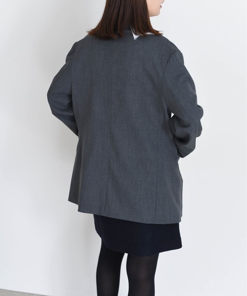 Eimee Law（エイミーロウ）の「レースカラー ジップ ダブルジャケット