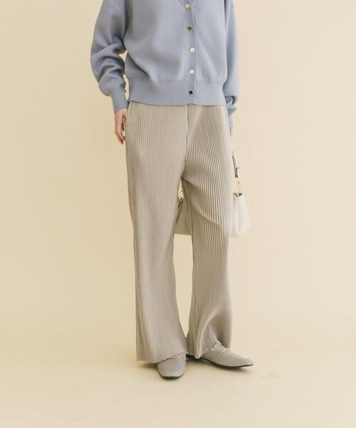 ITEMS URBANRESEARCH(アイテムズ アーバンリサーチ)の「プリーツシャーリングパンツ(その他パンツ・レディース・ブラック/グレー系その他/ブラウン・FREE)」の13枚目の写真