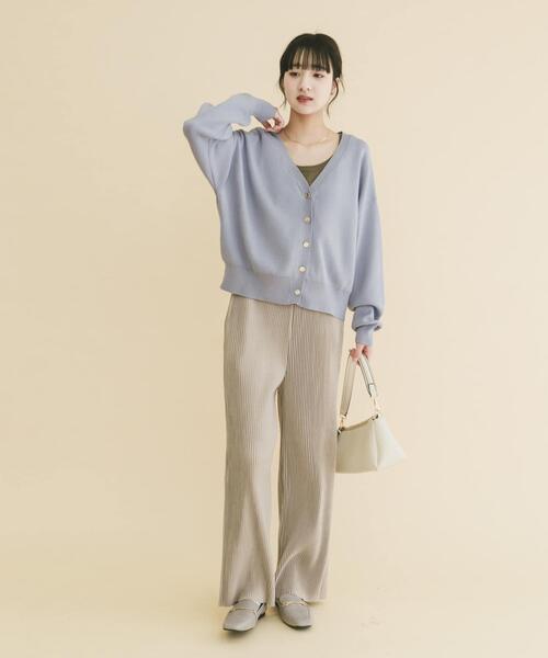 ITEMS URBANRESEARCH(アイテムズ アーバンリサーチ)の「プリーツシャーリングパンツ(その他パンツ・レディース・ブラック/グレー系その他/ブラウン・FREE)」の15枚目の写真