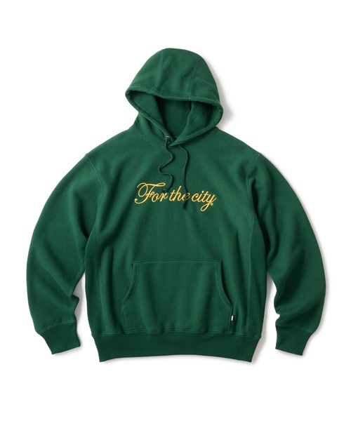 FTC（エフティーシー）の「SCRIPT LOGO PULLOVER HOODY（パーカー・メンズ・ブラック/ネイビー/アッシュ/グリーン・SMALL/LARGE/MEDIUM/X-LARGE）」の4枚目の写真