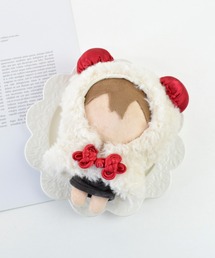 Appel Toi(アペルトワ)の【15cmぬい推奨サイズ】ぬいぐるみ ぬい活 ぬい撮り kpopdoll ドール ぬい服 着せ替え コスチューム アニマル ポンチョ チャイナ パンダ(その他雑貨)