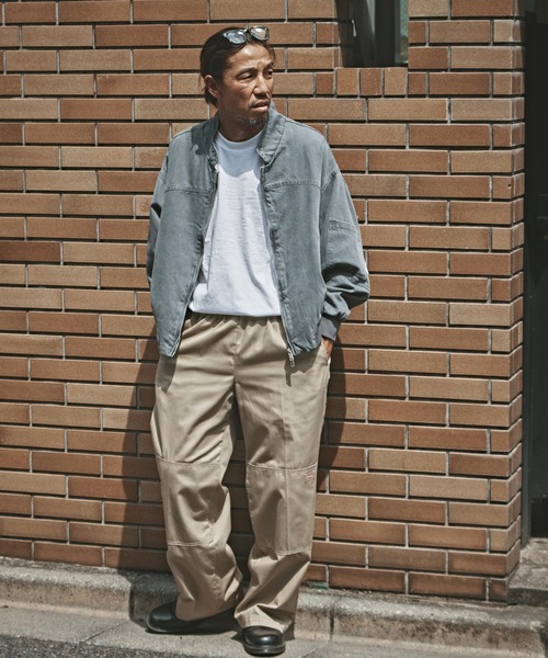 ALL RUNS(オールランズ)の「MA-1型 ジップアップブルゾン 冬服(ブルゾン・メンズ・グレー/ブラウン・M/L)」の21枚目の写真
