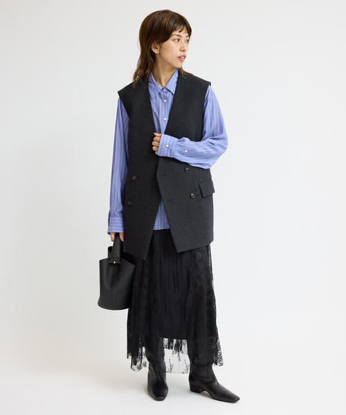 IENA（イエナ）の「《追加》トリミングレーススカート（スカート