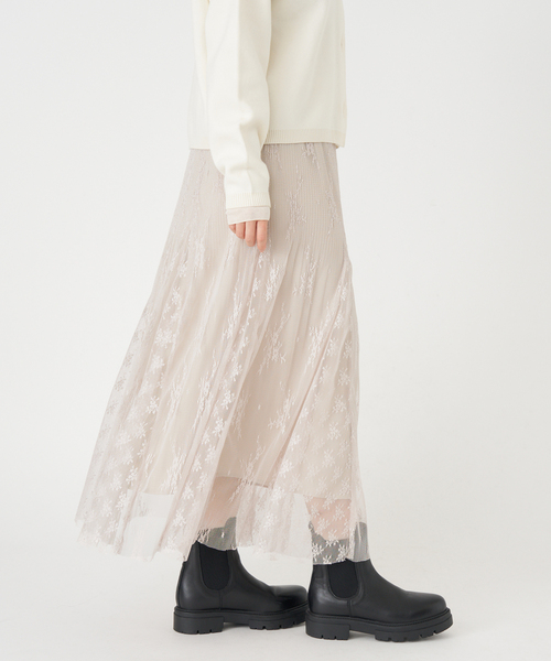 追加》トリミングレーススカート（スカート）｜IENA（イエナ）の
