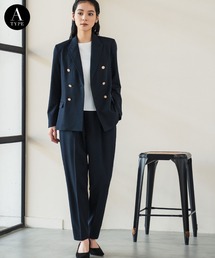 【パンツタイプが選べる】テーラードジャケット テーパードパンツ ワイドパンツ セットアップ スーツ フォーマル セレモニー 卒業式 卒園式 入学式 入園式 ママスーツ ビジネス 七五三 ママ 母親【洗える】《着用動画あり》