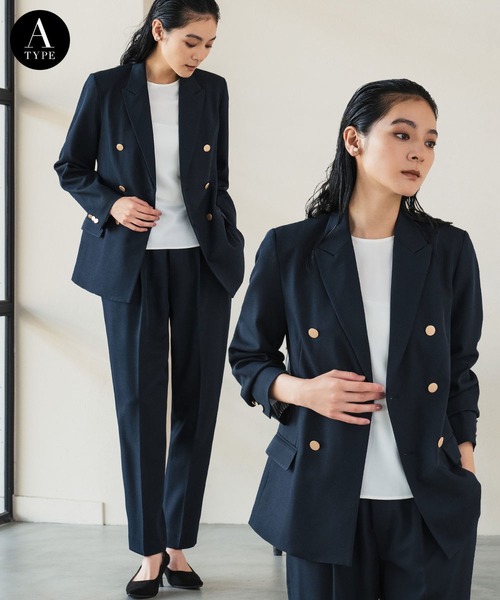 セール】【パンツタイプが選べる】テーラードジャケット テーパード