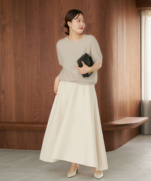 plage（プラージュ）の「メルトンフレア スカート（スカート・レディース・アイボリー/チャコールグレー・38/36/34）」の21枚目の写真