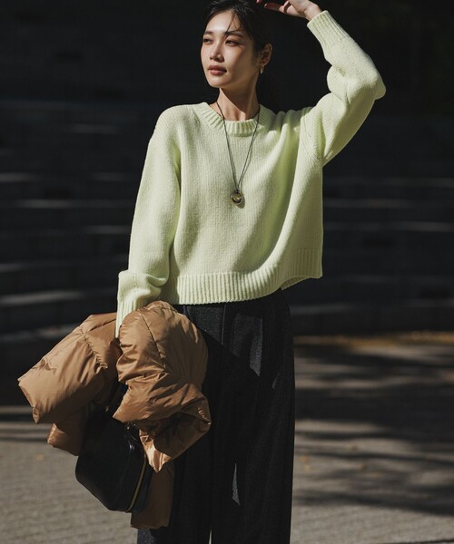 セール】ラメミックスツイード タック ワイド パンツ（その他パンツ