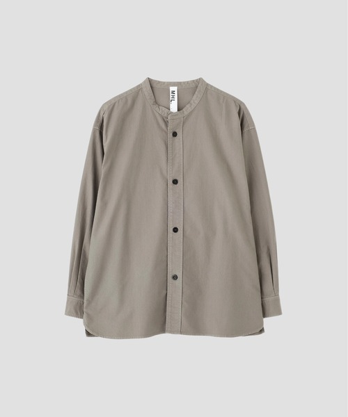 MHL.（エムエイチエル）の「SOFT HOPSACK（シャツ/ブラウス・メンズ・グレー/オフホワイト/セージグリーン・MEDIUM/LARGE/SMALL/X-LARGE）」の12枚目の写真