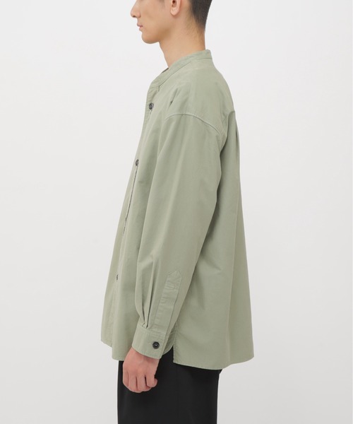 MHL.（エムエイチエル）の「SOFT HOPSACK（シャツ/ブラウス・メンズ・グレー/オフホワイト/セージグリーン・MEDIUM/LARGE/SMALL/X-LARGE）」の15枚目の写真