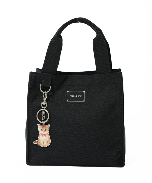 PAUL & JOE ACCESSOIRES（ポールアンドジョーアクセソワ）の「【PAUL & JOE ACCESSOIRES /ポール アンド ジョー アクセソワ 】 CASUAL・PLATE METAL チャーム付きランチトート（トートバッグ・レディース・ブラック・FREE）」の13枚目の写真
