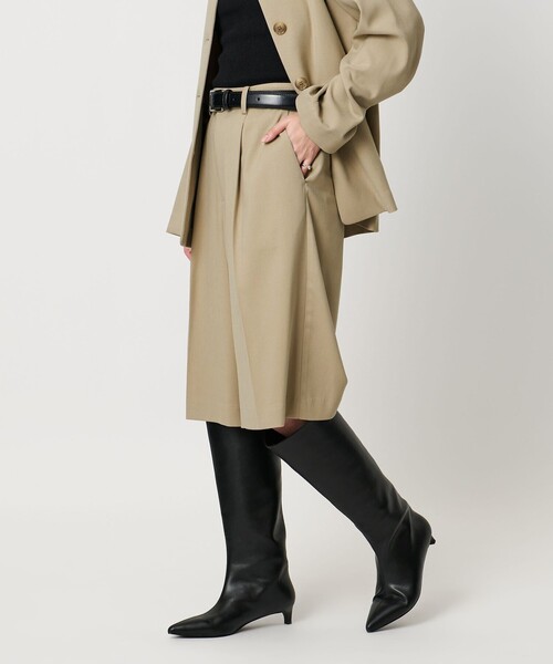 MARW UNITED ARROWS(マルゥ ユナイテッドアローズ)の「<MARW UNITED ARROWS>タック ショート パンツ(その他パンツ・レディース・ベージュ/ブラック・36/38)」の18枚目の写真