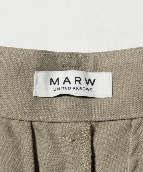 MARW UNITED ARROWS(マルゥ ユナイテッドアローズ)の「<MARW UNITED ARROWS>タック ショート パンツ(その他パンツ・レディース・ベージュ/ブラック・36/38)」の16枚目の写真