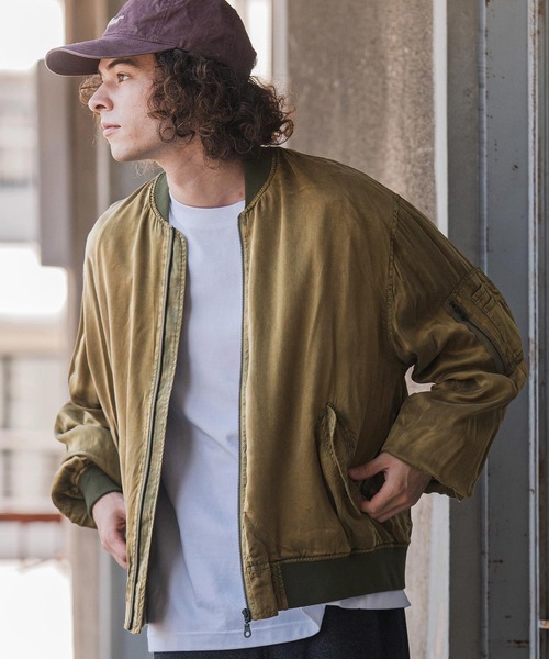 mj11106- フェード加工MA-1ジャケット(25155CM)（MA-1）｜CAMBIO