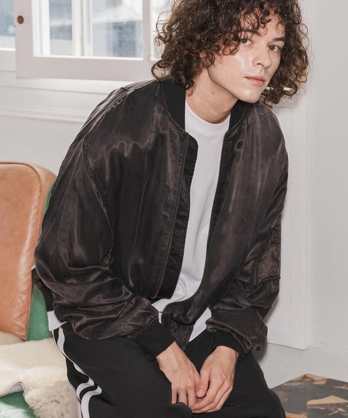 mj11106- フェード加工MA-1ジャケット(25155CM)（MA-1）｜CAMBIO