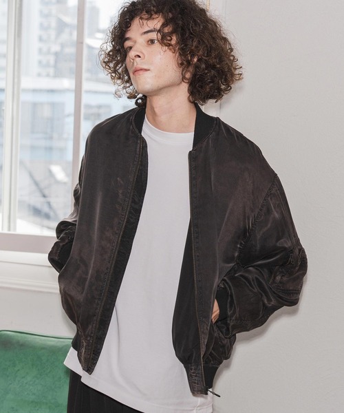 mj11106- フェード加工MA-1ジャケット(25155CM)（MA-1）｜CAMBIO