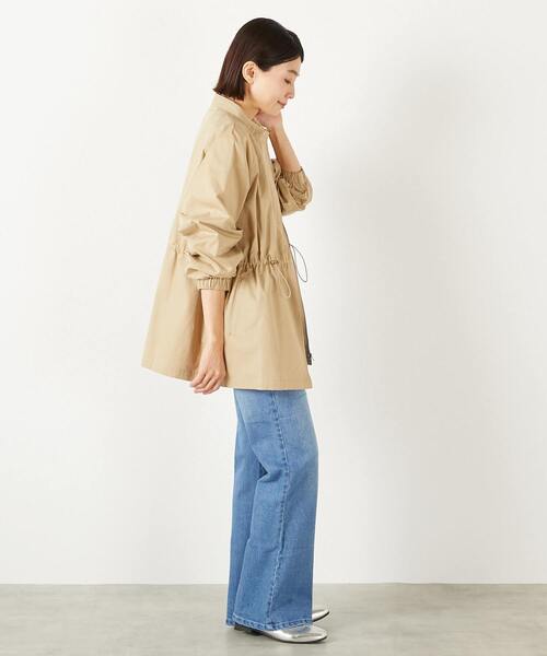 MELROSE claire（メルローズ クレール）の「【コットンピーチギャバスタンドZIPブルゾン】（ブルゾン・レディース・カーキ/ブラック/ベージュ・FREE）」の8枚目の写真