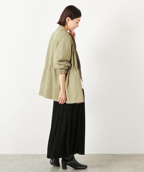 MELROSE claire（メルローズ クレール）の「【コットンピーチギャバスタンドZIPブルゾン】（ブルゾン・レディース・カーキ/ブラック/ベージュ・FREE）」の22枚目の写真