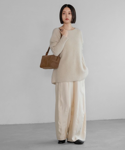 A part by（アパートバイ）の「リアルスウェードバッグ（ショルダーバッグ・レディース・ライトベージュ/ブラウン・FREE）」の4枚目の写真