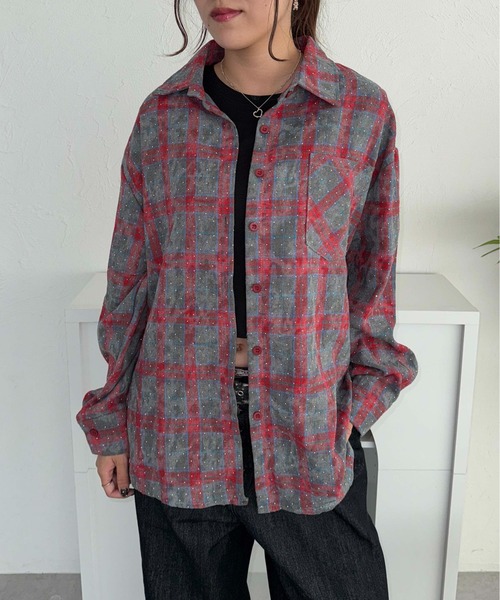 sedacle(セダクル)の「ラインストーンシャツ(シャツ/ブラウス・メンズ・グレー/ブルー/ブラック/ブラウン/ダークブラウン/グリーン/ベージュ・FREE)」の3枚目の写真