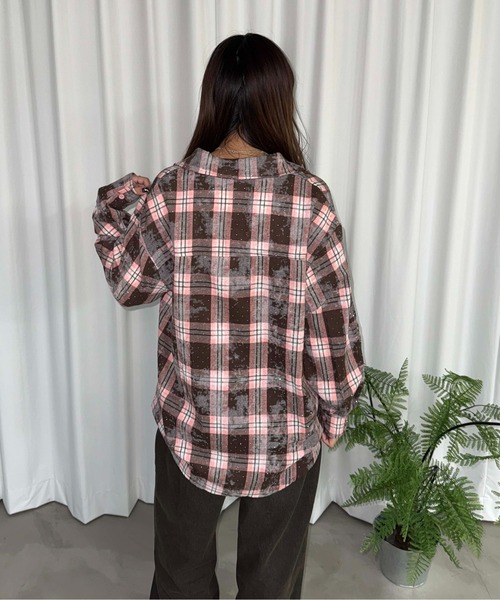 sedacle(セダクル)の「ラインストーンシャツ(シャツ/ブラウス・メンズ・グレー/ブルー/ブラック/ブラウン/ダークブラウン/グリーン/ベージュ・FREE)」の19枚目の写真