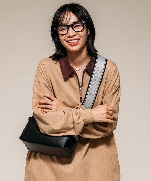 セール】限定展開 配色 ポロ襟 ワンピース/ハーフジップ（ワンピース