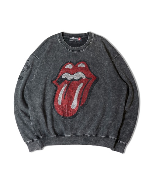 JACKROSE（ジャックローズ）の「B-TRS-Lips&Tongue ラインストーン-クルースウェット（スウェット・メンズ・ブラック/グレー/ブラウン・S/M/L）」の7枚目の写真