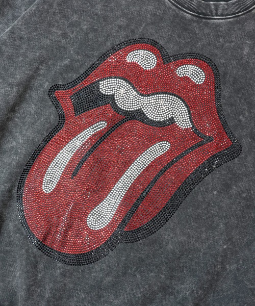 JACKROSE（ジャックローズ）の「B-TRS-Lips&Tongue ラインストーン-クルースウェット（スウェット・メンズ・ブラック/グレー/ブラウン・S/M/L）」の14枚目の写真