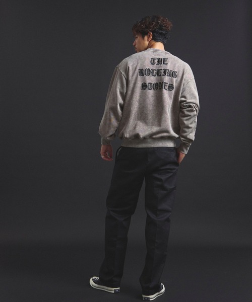 JACKROSE（ジャックローズ）の「B-TRS-Lips&Tongue ラインストーン-クルースウェット（スウェット・メンズ・ブラック/グレー/ブラウン・S/M/L）」の4枚目の写真