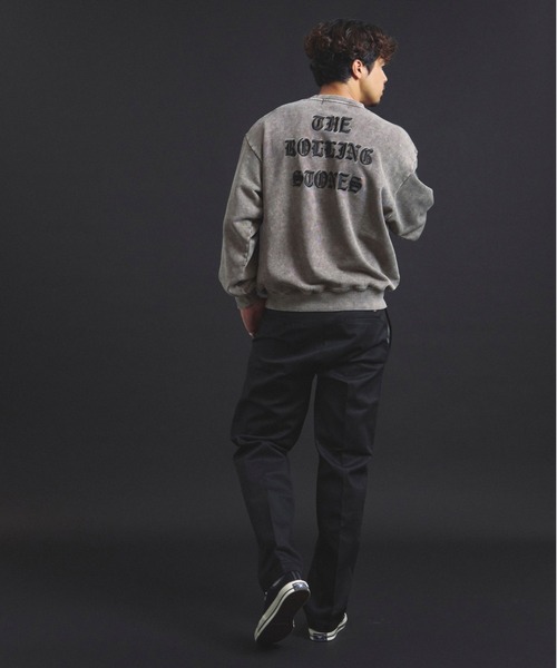 JACKROSE（ジャックローズ）の「B-TRS-Lips&Tongue ラインストーン-クルースウェット（スウェット・メンズ・ブラック/グレー/ブラウン・S/M/L）」の6枚目の写真