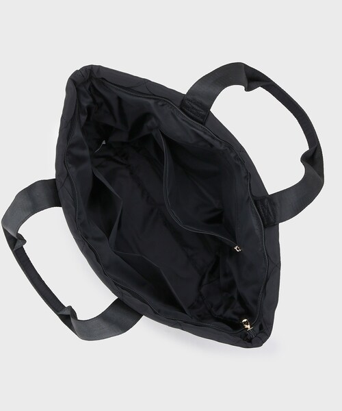 OPAQUE.CLIP(オペークドットクリップ)の「【A4サイズ対応】ダイヤキルティングスクエアビッグトートバッグ(トートバッグ・レディース・ブラウン系その他/ブラック・00)」の12枚目の写真