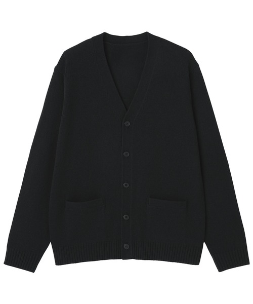 無印良品（ムジルシリョウヒン）の「紳士　洗えるウールミドルゲージＶネックカーディガン（カーディガン/ボレロ・メンズ・チャコールグレー/ブラック・S/M/L/XL）」の4枚目の写真
