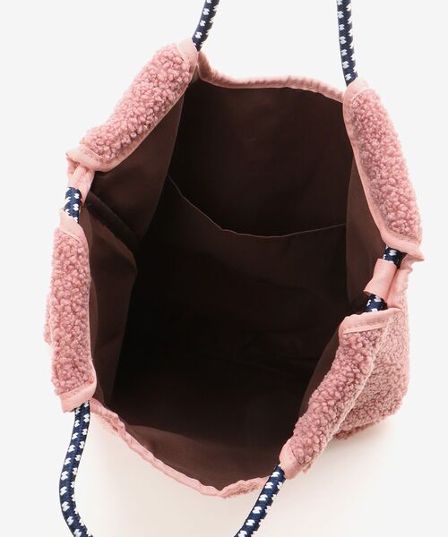 MAJESTIC LEGON(マジェスティックレゴン)の「アニマル刺繍ボアトートバッグ(トートバッグ・レディース・アイボリー/ピンク/ブラウン・FREE)」の15枚目の写真