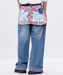 JOHN'S CLOSET（ジョンズクローゼット）の「【13】ヒップデザイン ワイドデニムパンツ（デニムパンツ）」