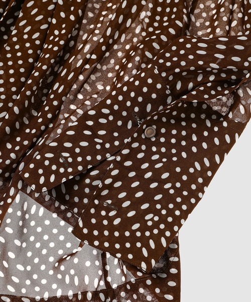 DRIES VAN NOTEN（ドリスヴァンノッテン）の「CHADDY 2251 W.W.SHIRT（シャツ/ブラウス・レディース・ブラウン・S/XS）」の3枚目の写真