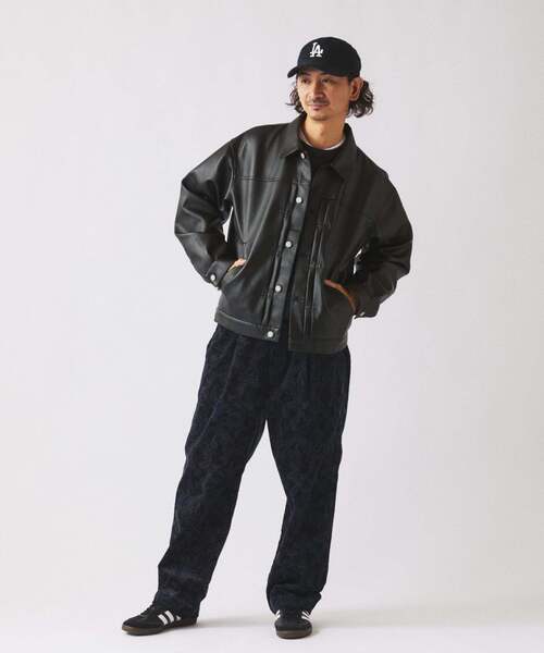 セール】シンセティック レザー トラッカージャケット（その他アウター