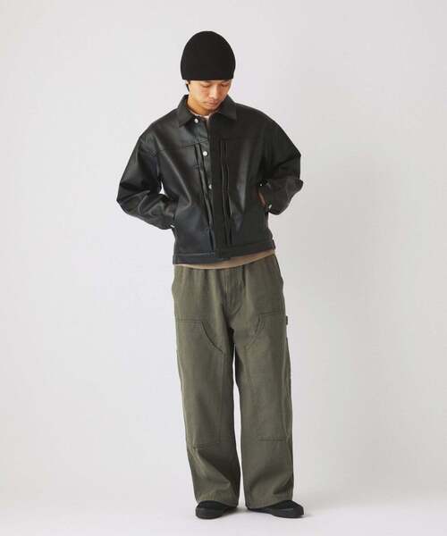 セール】シンセティック レザー トラッカージャケット（その他アウター