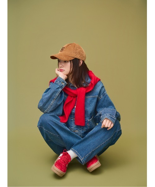 OVERRIDE（オーバーライド）の「OVERRIDE x TOMII SCARF&CORD CAP SG / オーバーライド（キャップ・レディース・ネイビー/ブラウン・57~59cm）」の5枚目の写真